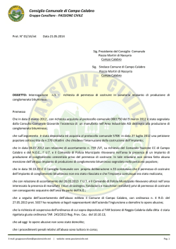 Scarica DOCUMENTO PDF - Movimento Passione Civile, Campo