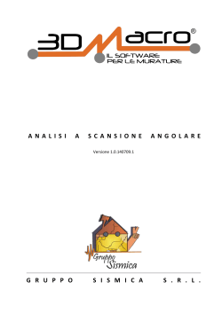scarica il manuale in pdf - 3DMacro il Software per le Murature