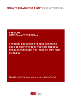 Il metodo sequenziale di aggiustamento delle componenti