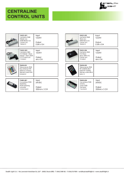 CENTRALINE CONTROL UNITS