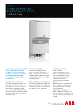 Inverter di stringa ABB - PVI-3.0/3.6/4.2-TL-OUTD