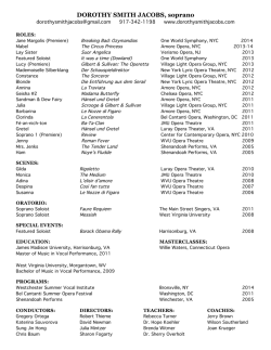 resume - Dorothy Smith Jacobs