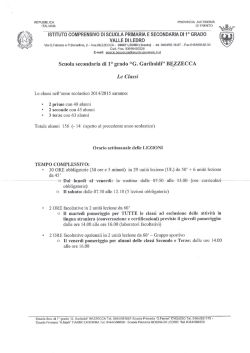 ISTITUTO COMPRENSIVO DI SCUOLA PRIMARIA E SECONDARIA