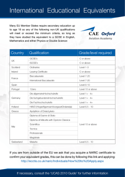 International Educational Equivalents