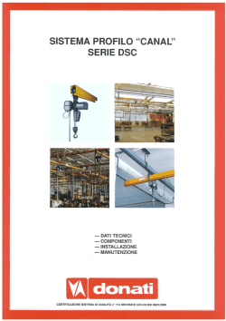 Catalogo commerciale - Donati Sollevamenti Srl