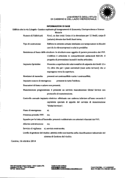 Informazioni di base - Università degli Studi di Cassino