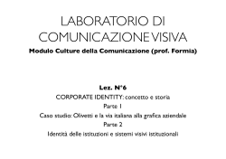 LABORATORIO DI COMUNICAZIONE VISIVA!