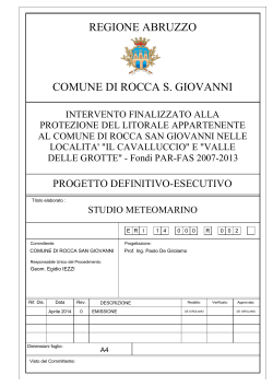 R2 Studio Meteomarino - Comune di Rocca San Giovanni