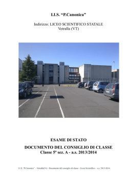 Documento 15 maggio 2014/2015 VA Liceo