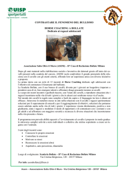 Cavalli in carcere a Bollate, una seconda opportunit&agrave; per