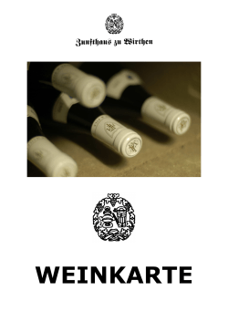 Weinkarte pdf - Zunfthaus zu Wirthen