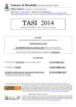 Informazioni TASI 2014