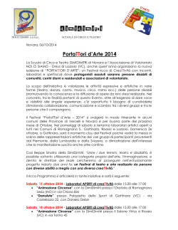 Cominicato Stampa -Portattori 2014