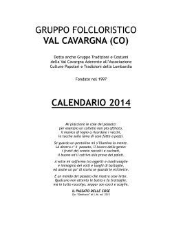 gruppo folcloristico val cavargna (co) calendario 2014