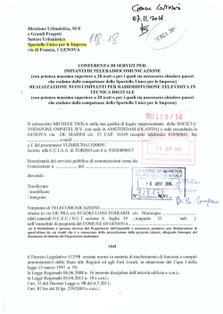 Istanza S.U. 420/2014 Vodafone Omnite B.V.