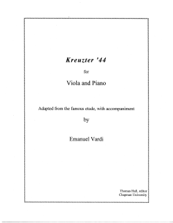 Kreutzer - The American Viola Society