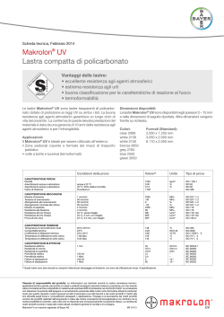 Makrolon® UV Lastra compatta di policarbonato