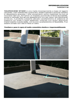 IMPERMEABILIZZAZIONI TAUROCEM ST 200
