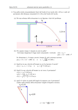 fisica 04 05 soluzioni esercizi moto parabolico -2- 1 1