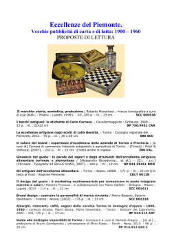 Eccellenze del Piemonte. Vecchie pubblicit&agrave; di carta e di latta: 1900