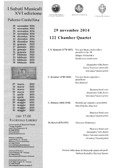 29 novembre 2014 122 Chamber Quartet