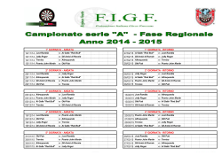 Campionato Regionale 2014/15