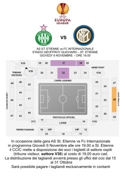 In occasione della gara AS St. Etienne vs Fc Internazionale in