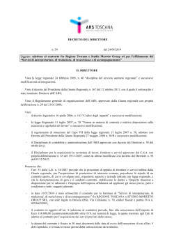 Decreto Direttore n.050 del 24-09