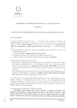 Ispra - Senato della Repubblica