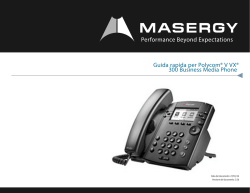 Guida rapida per Polycom&reg; V VX&reg; 300 Business Media
