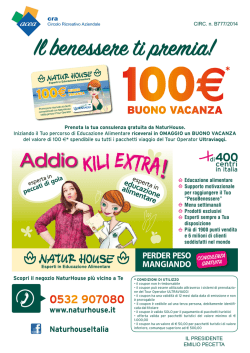 Il benessere ti premia!