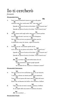 Io ti cercherò - crescendoinmusica.org