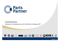 Manuale Installazione Certificato Cataloghi VW
