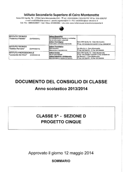 Isﬂtuto Secondano Su perzore dl Ca|ro Montenotte