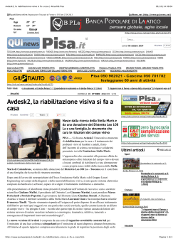 ​Avdesk2, la riabilitazione visiva si fa a casa | Attualità Pisa