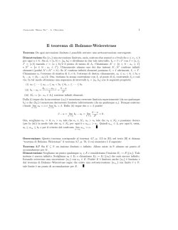 Il teorema di Bolzano