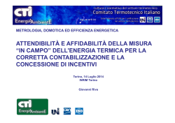 misura e stima del calore