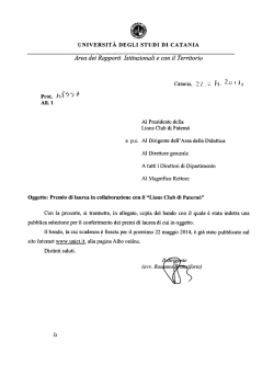 Prot. h g 5 5 i - Università degli Studi di Catania