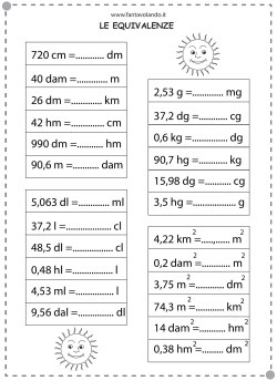 le equivalenze - Risorse didattiche