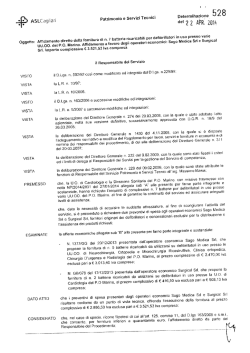 Determina n. 528 del 22/04/2014