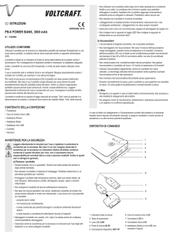 ISTRUZIONI PB-6 POWER BANK, 3000 mAh