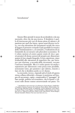 Introduzione1 Questo libro prende le mosse da un desiderio e da