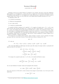 Teorema di Bernoulli - Alessandro Dal Maso