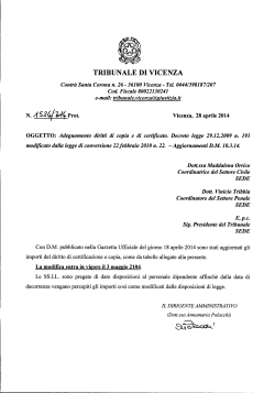 N. A524(Uf Prot. - Ordine degli Avvocati di Vicenza
