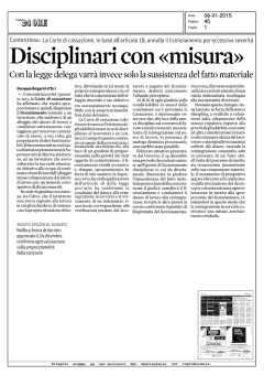 Disciplinari con &laquo;misura&raquo;
