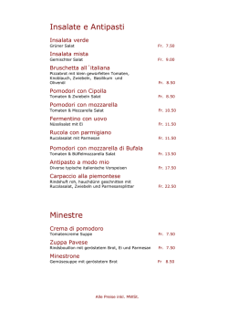 insalata e ANTIPASTI SCHWARZ