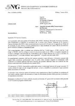 Documenti - SNAG Sindacato Nazionale Autonomo Giornalai