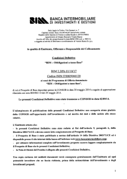 - m mvesrmsmu E ee5r:om - Bim Banca Intermobiliare