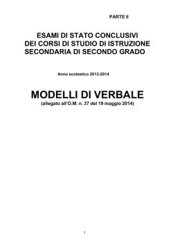 MODELLI DI VERBALE - Centro servizi amministrativi di Padova