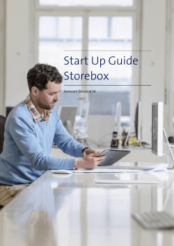 Start Up Guide Storebox